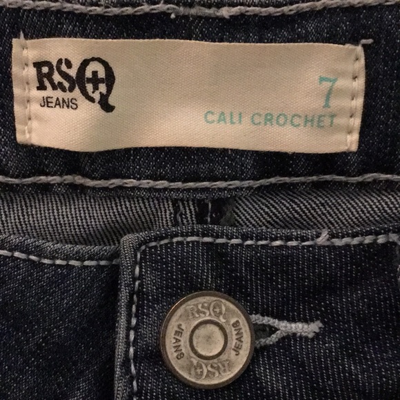 RSQ Cali Crochet Jean shorts - Picture 2 of 4